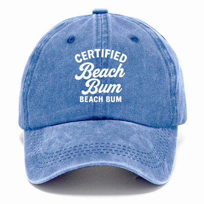 certified beach bum Hat