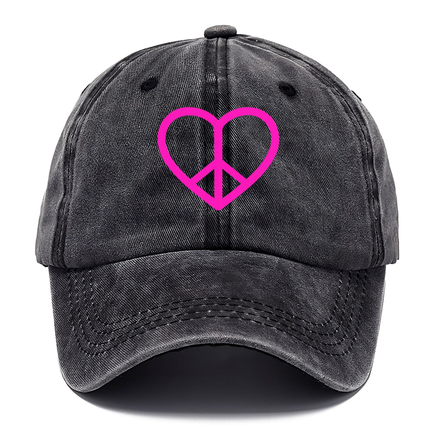 Retro 80s Heart Peace Sign Hat