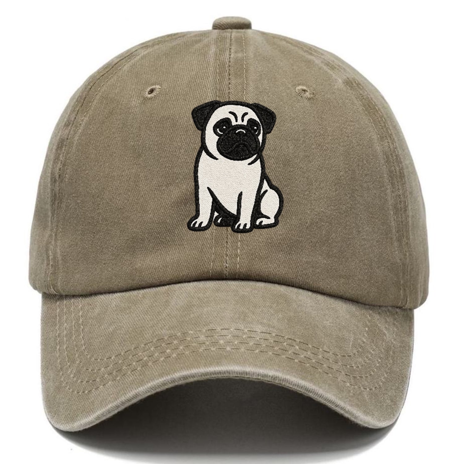 black-pug-charming-companion Hat