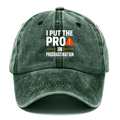 pro in procrastination Hat