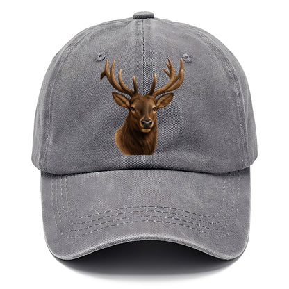 elk portrait design Hat