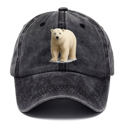 majestic polar bear front portrait Hat