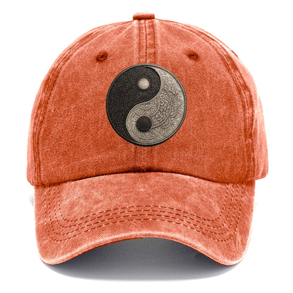 mandala yin yang pattern Hat