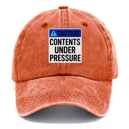 contents under pressure Hat