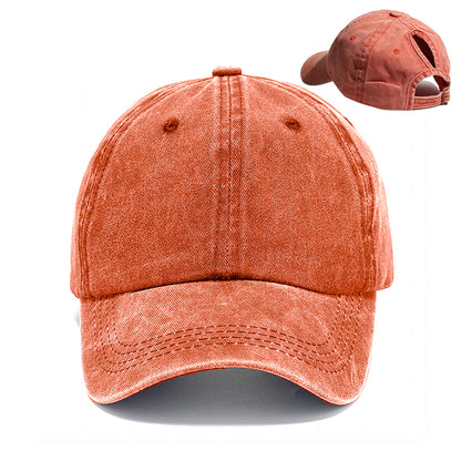 Pandaize Ponytail Baseball Cap European And American Trendy Curved Brim Baseball Cap Outdoor Sports Sun Hat For Women In Spring And Summer