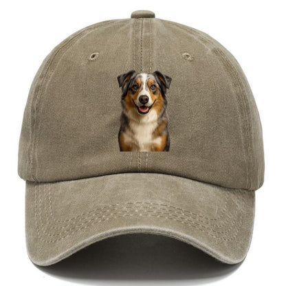 blue merle australian shepherd portrait design Hat