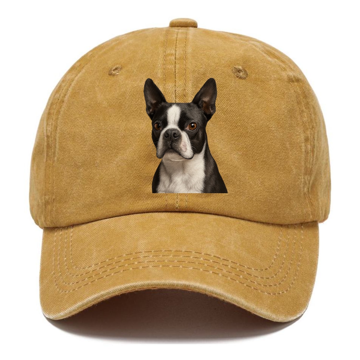 boston terrier portrait design Hat