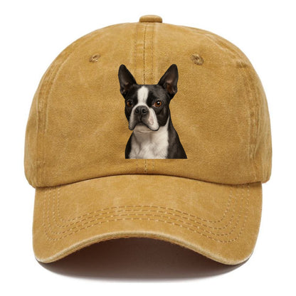 boston terrier portrait design Hat