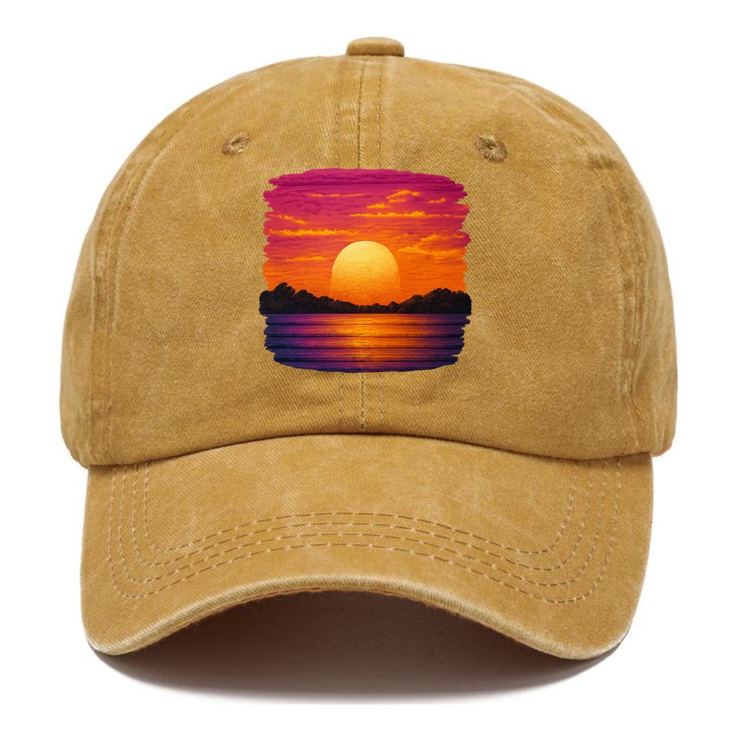 serene sunset hues Hat