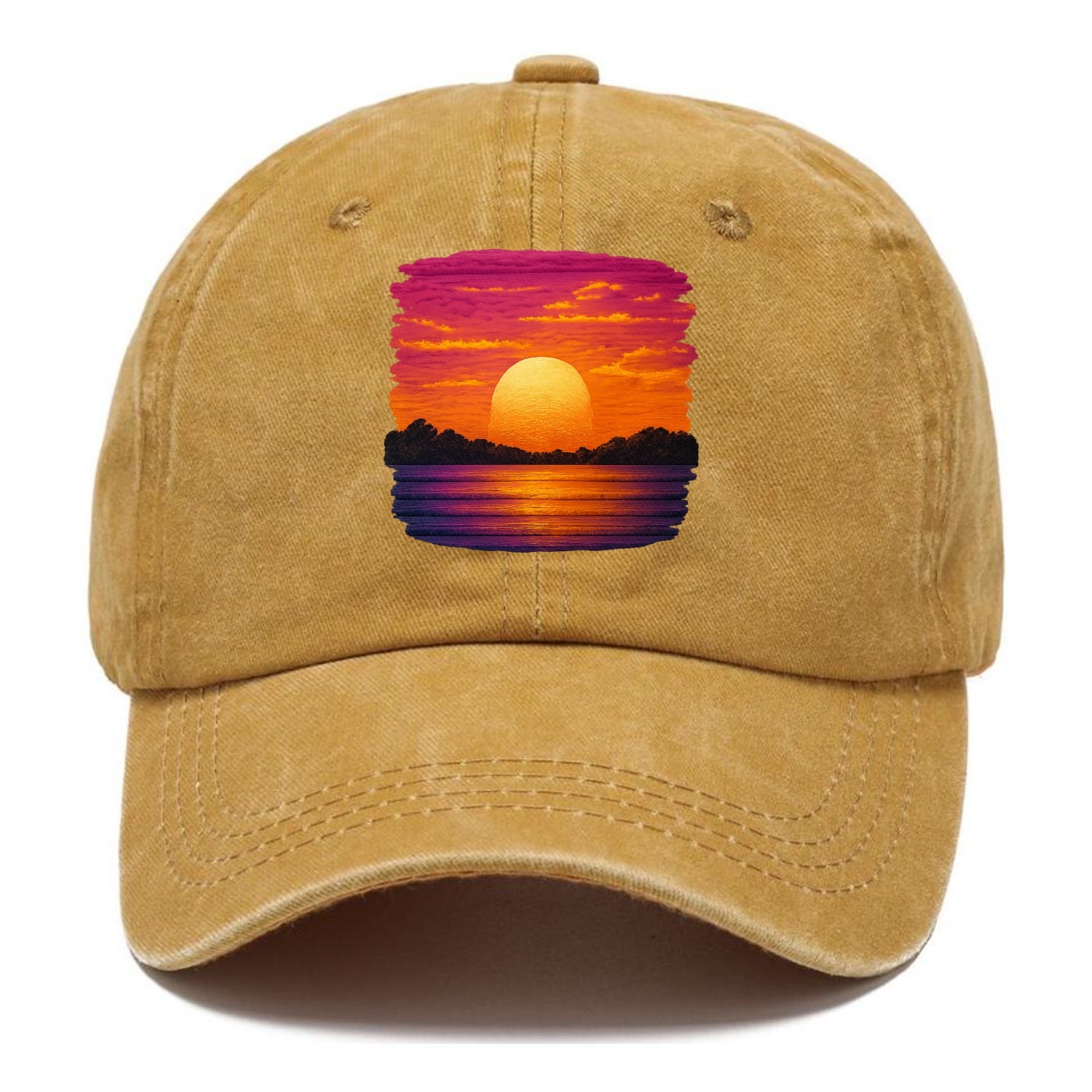 serene sunset hues Hat