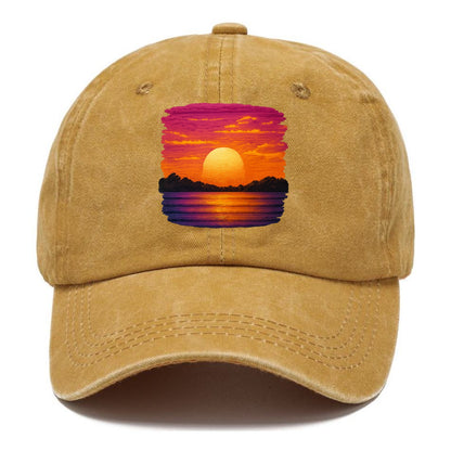 serene sunset hues Hat
