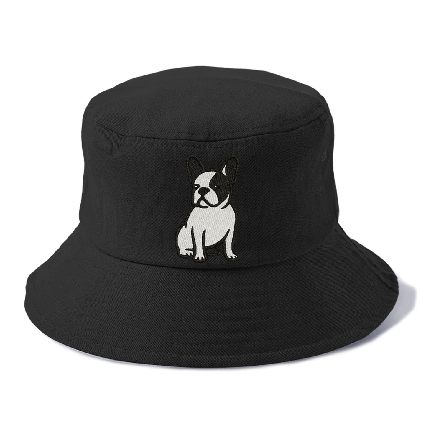french-bulldog-black-white-charming-pose Hat