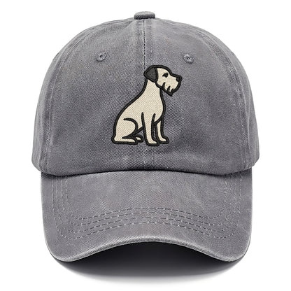 Cesky Terrier Gray Design Hat