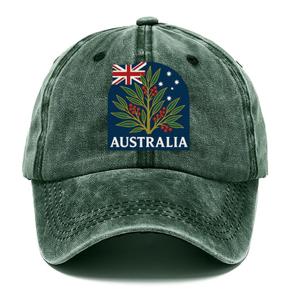 Australian Botanical Emblem Hat