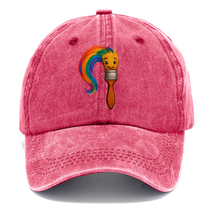 rainbow brushstrokes Hat