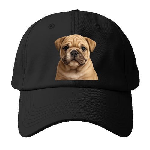 Bulldog Puppy: Charming & Loyal Companion Baseball Cap For Big Heads