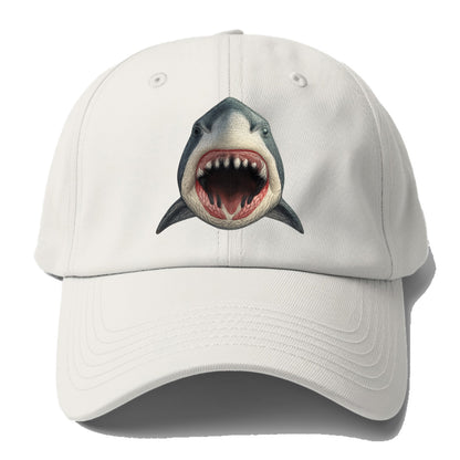 stylized shark maw ready to bite Hat