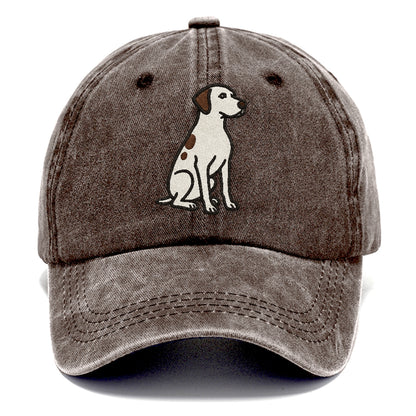 pointer-white-liver-spots-sitting-pose-loyal-spirit Hat