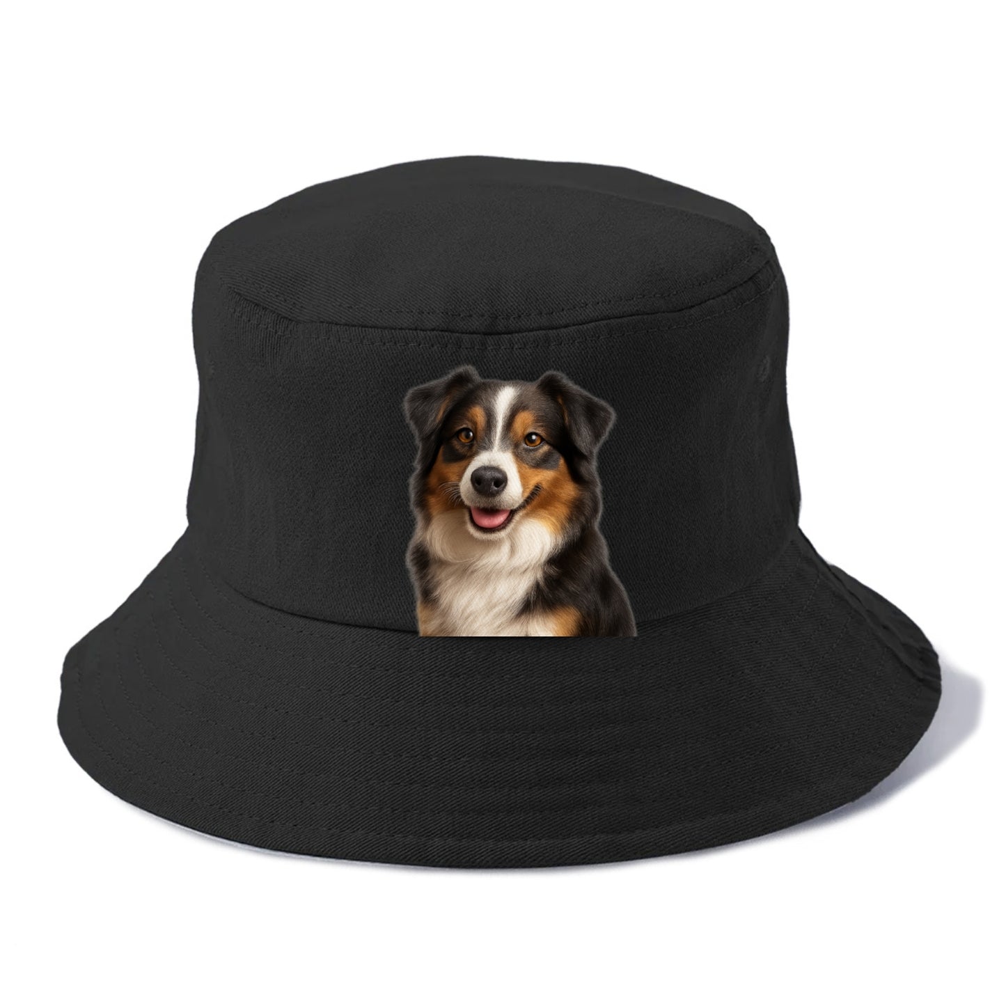 mini australian shepherd portrait design Hat