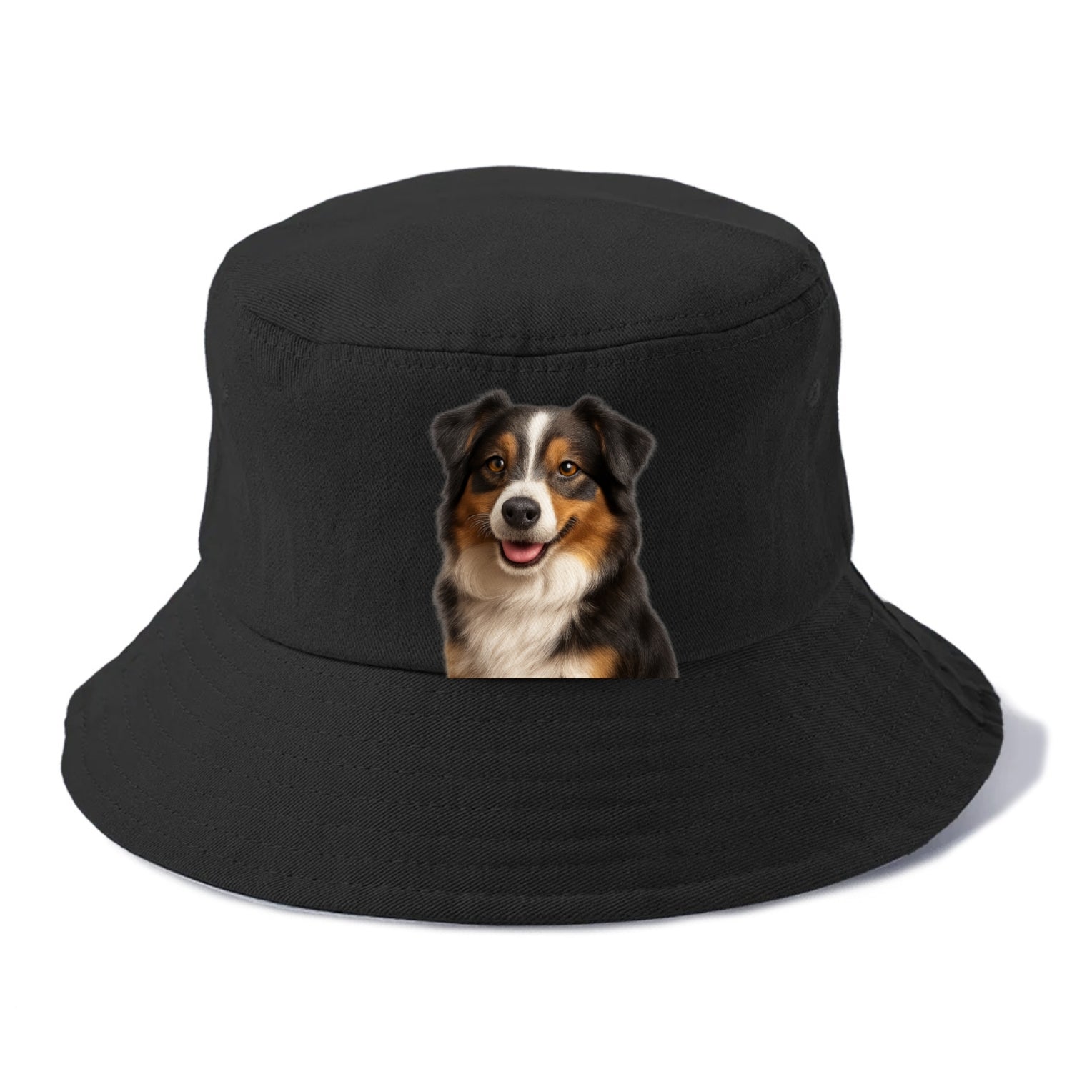mini australian shepherd portrait design Hat