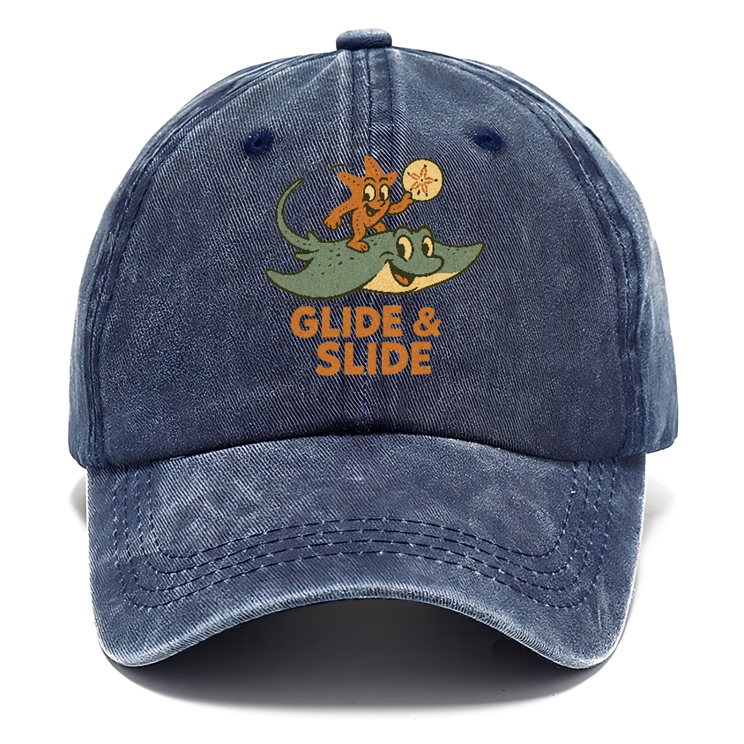 stingray-starfish-sand-dollar-glide-slide Hat