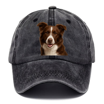 chocolate border collie: sweet & smart devotion Hat