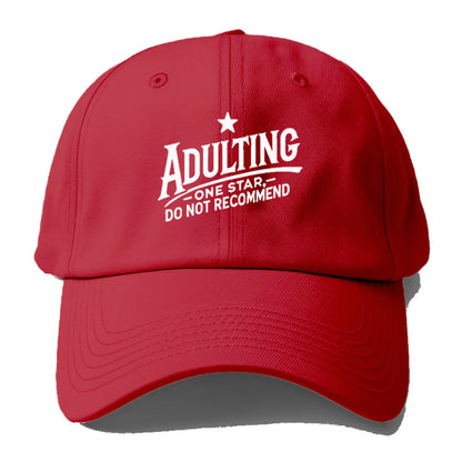 adulting one star do not recommend Hat