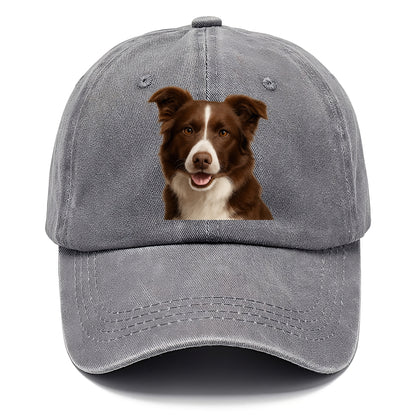 chocolate border collie: sweet & smart devotion Hat