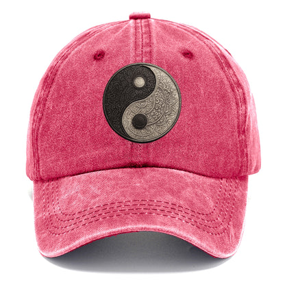 mandala yin yang pattern Hat
