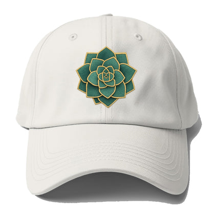 geometric flower embroidery Hat