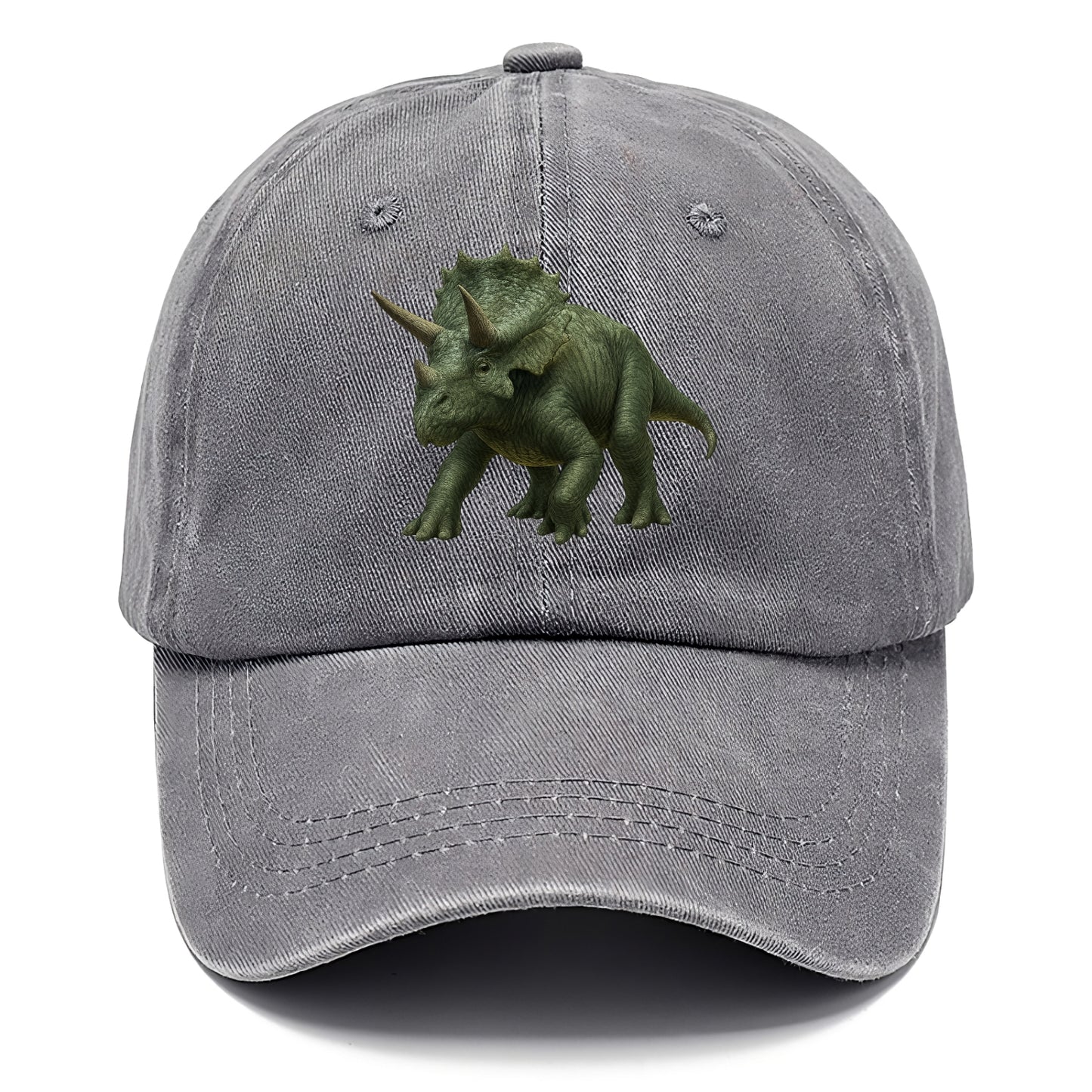 majestic triceratops rendered with precision Hat