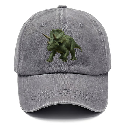 majestic triceratops rendered with precision Hat