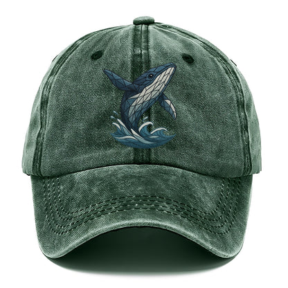 whale ocean waves Hat