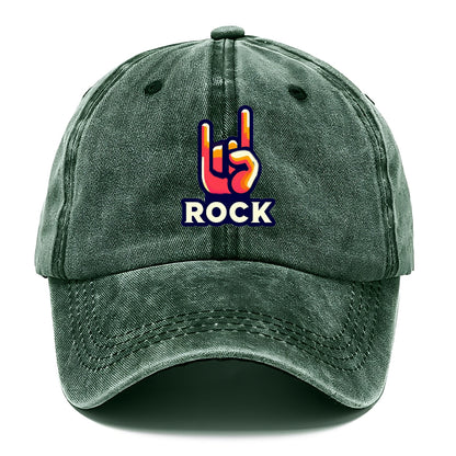 hand horn rock 2 Hat