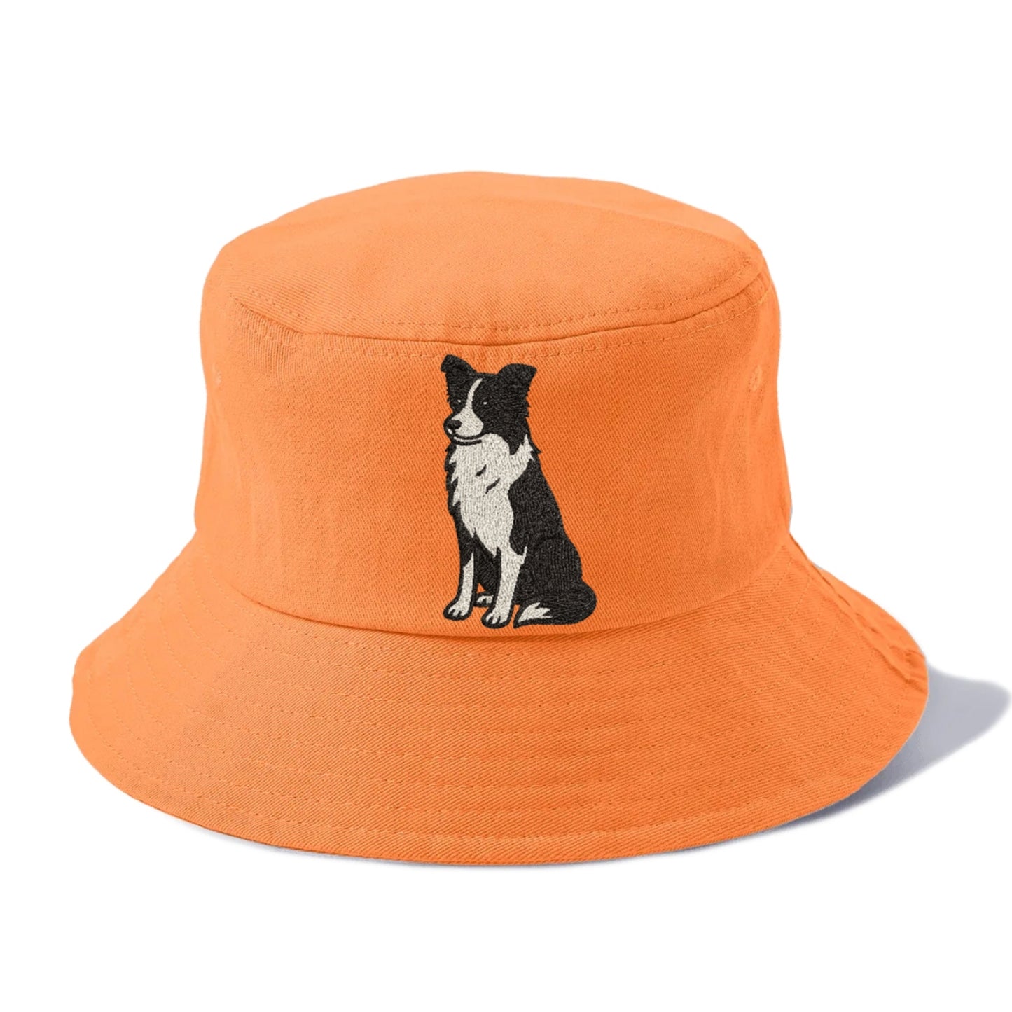 Border Collie Black And White Sitting Pose Hat