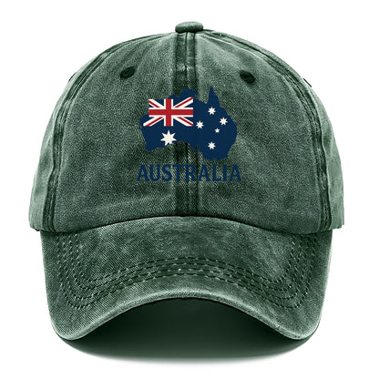 Australian Flag and Map Hat