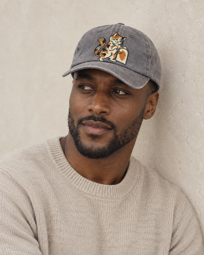 Model wearing the cap