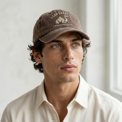 Model wearing the cap