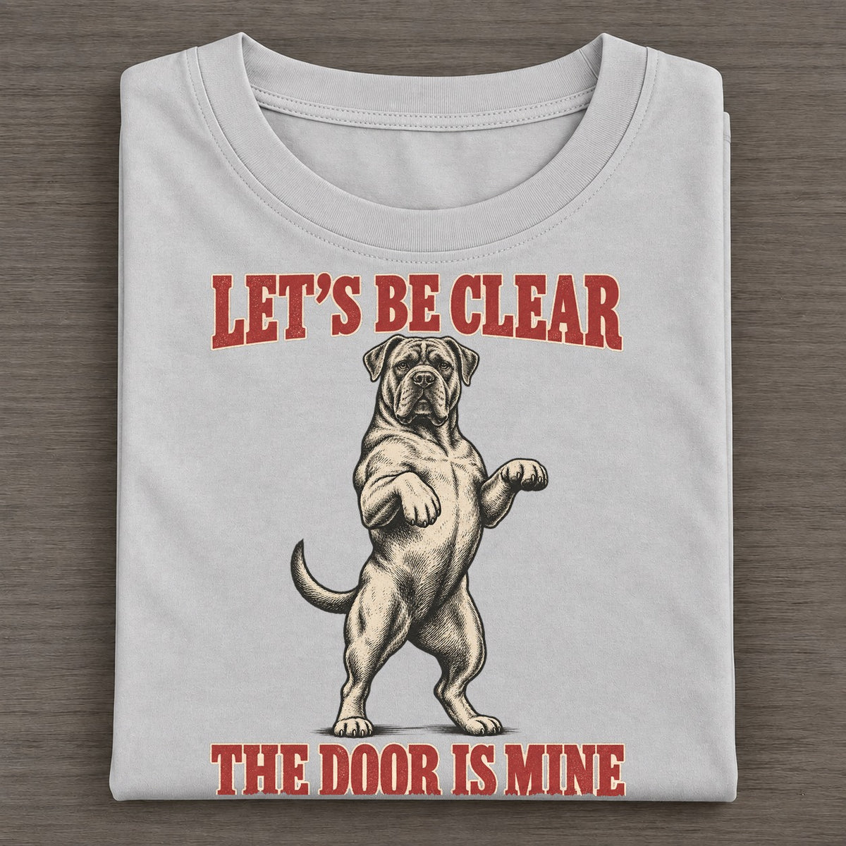 Cane Corso Dog Declarations Classic T-shirt – Grey