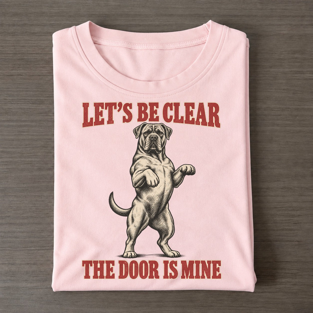 Cane Corso Dog Declarations Classic T-shirt – Pink