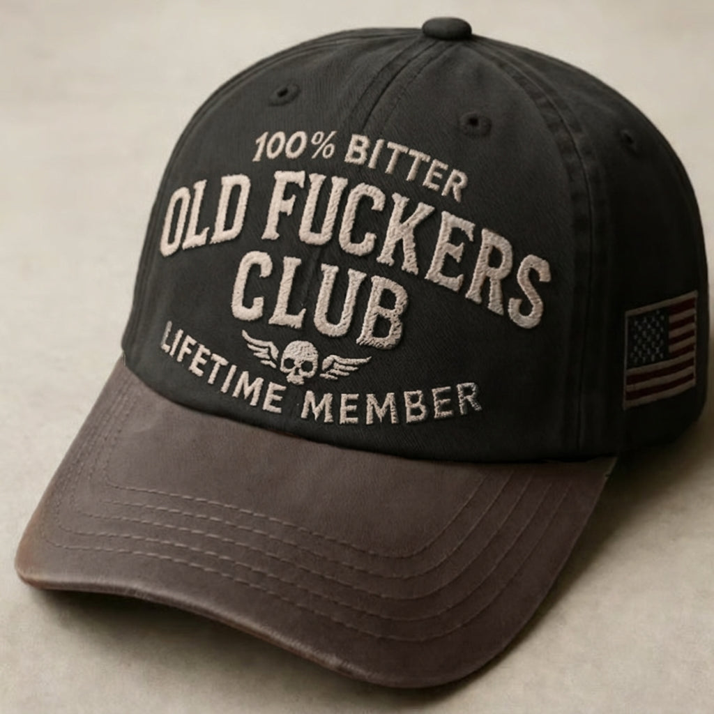 Old Fuckers Club Vintage Baseball Cap