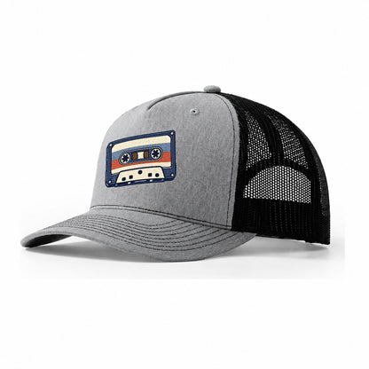 Cassette Tape Tiny Solo Marks Trucker Hat – Sport Grey Black