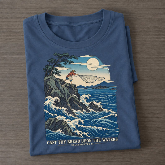 Cast Thy Bread Upon The Waters The Great Deep Classic T-shirt – Twilight Navy