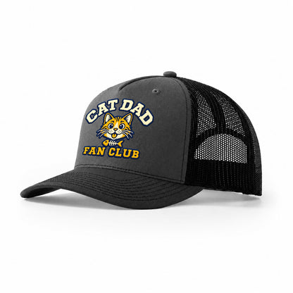 Cat Dad Fan Club Trucker Hat – Dark Grey Black