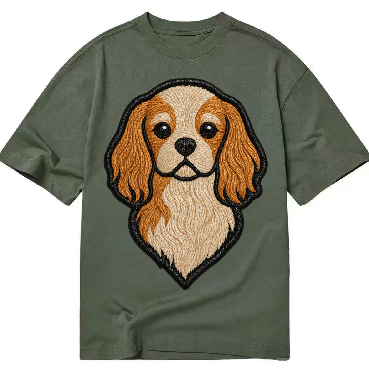 Cavalier King Charles Spaniel - Modern g - Classic T-shirt – Army Green