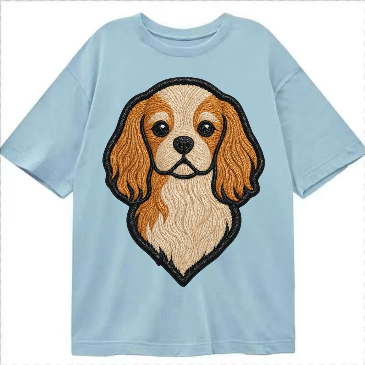 Cavalier King Charles Spaniel - Modern g - Classic T-shirt – Light Blue