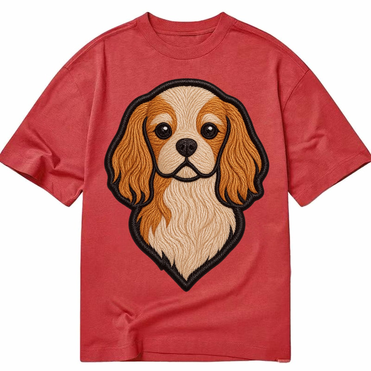 Cavalier King Charles Spaniel - Modern g - Classic T-shirt – Red