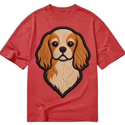 Cavalier King Charles Spaniel - Modern g - Classic T-shirt – Red