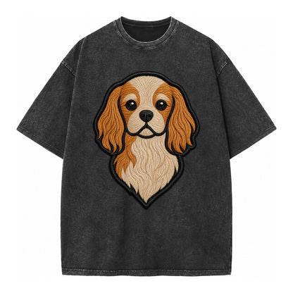 Cavalier King Charles Spaniel - Modern g - Vintage T-shirt – Black