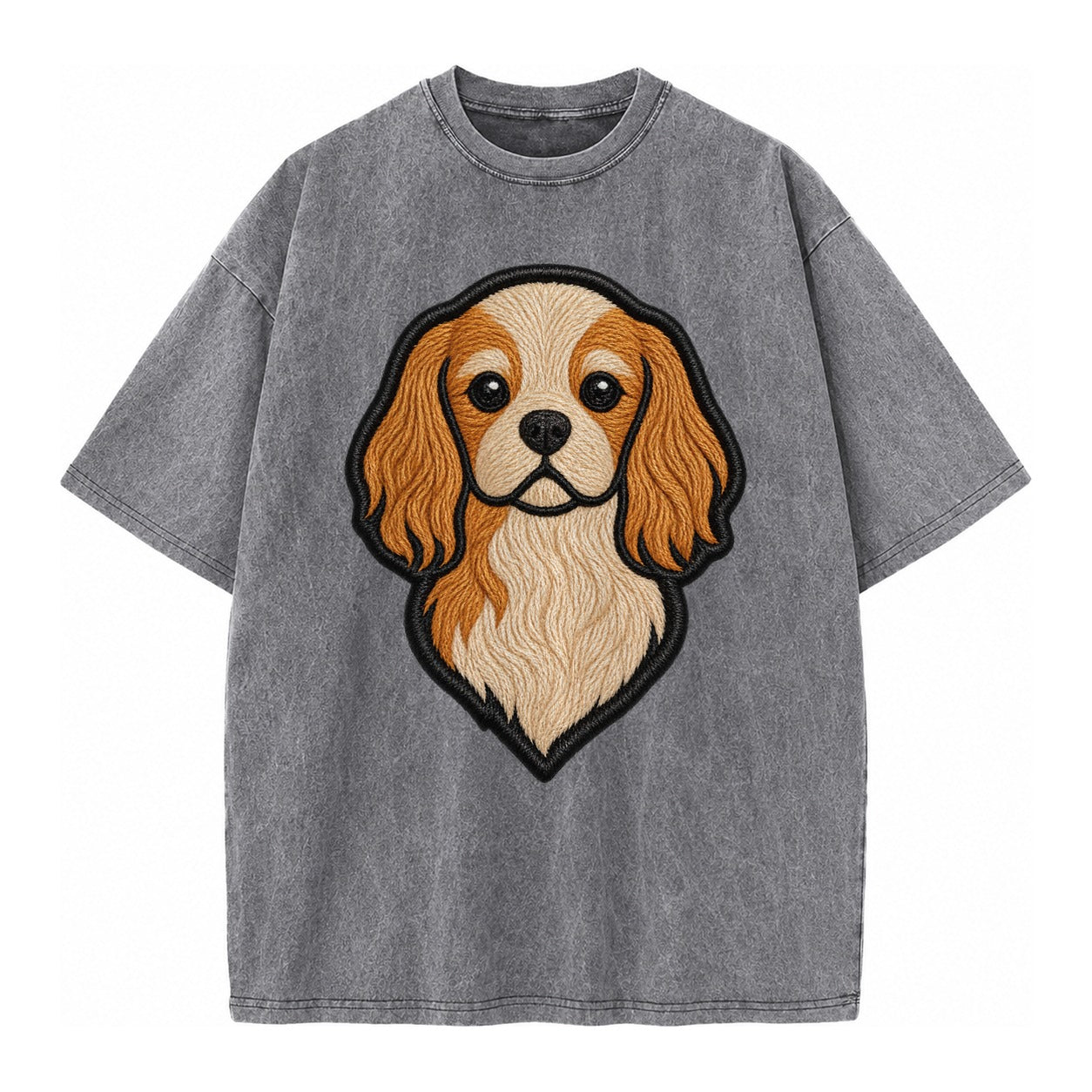 Cavalier King Charles Spaniel - Modern g - Vintage T-shirt – Grey